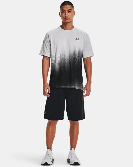 Men's UA Tech™ Fade Short Sleeve in Gray image number 2